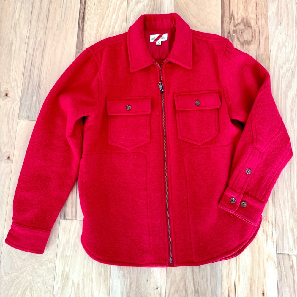 Best Made Co. men’s red wool coat Small